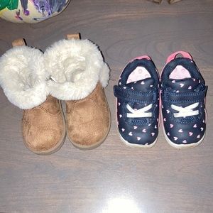 2 pair of toddler shoes
